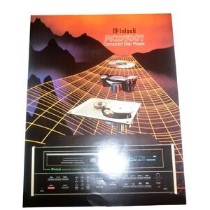 Vintage McIntosh MCD7007 Compact Disc Player Original Sales Brochure Catalog